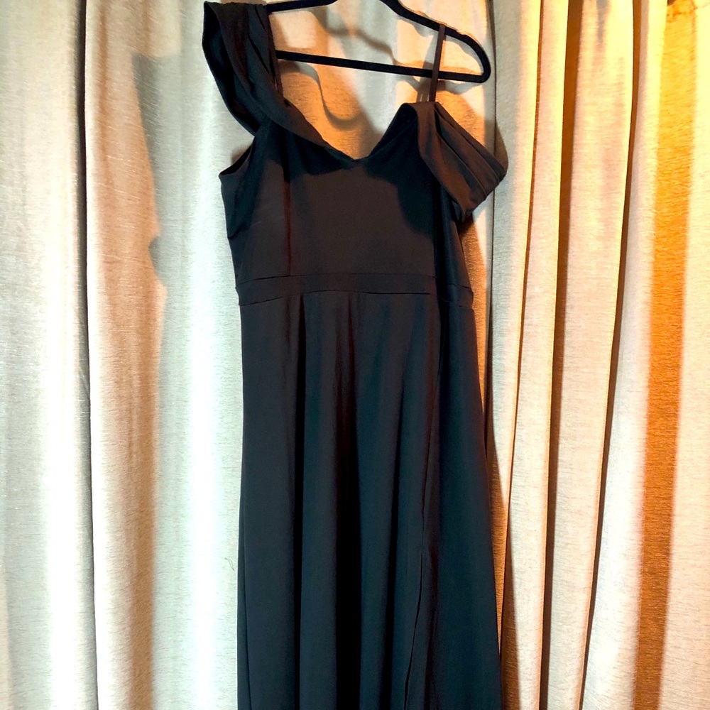 Black off the shoulder dress